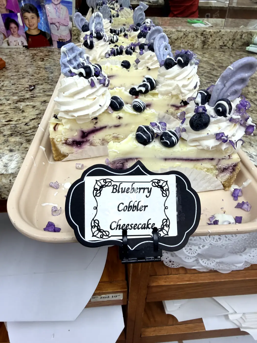 Blueberry Cobbler Cheesecake