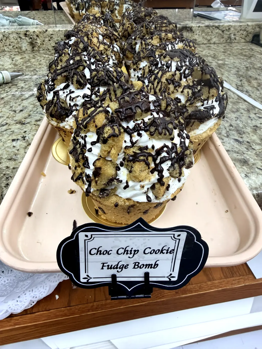 Choc Chip Cookie Fudge Bomb