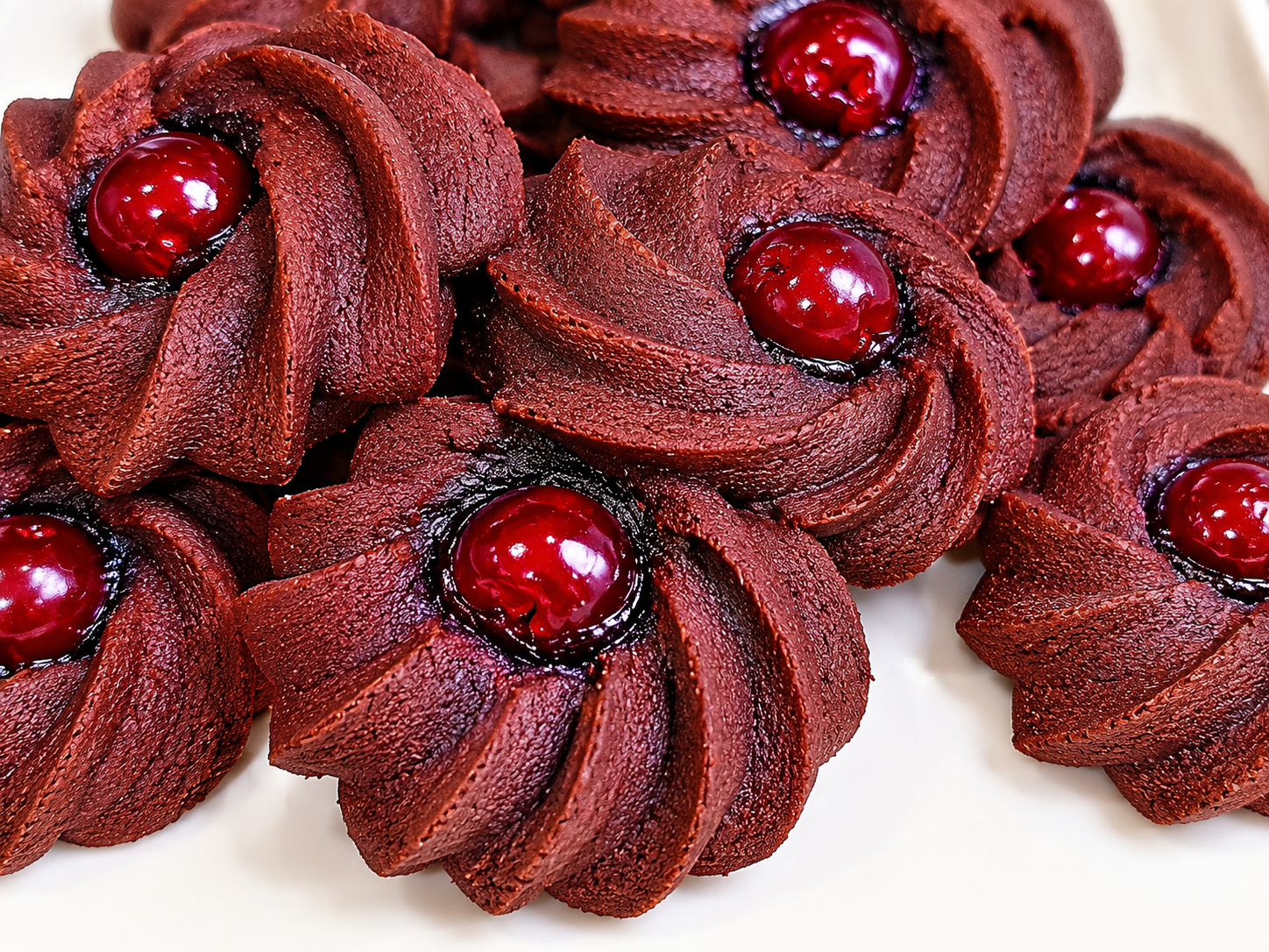 Chocolate Butter Cookie w/ Cherry