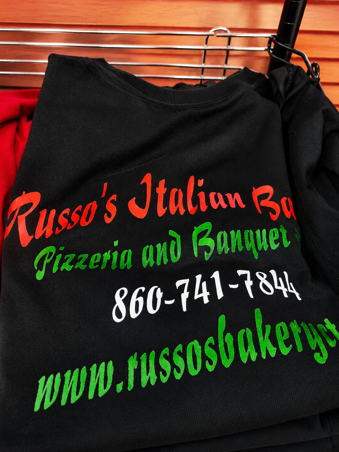 Russo's Italian Bakery and Pizzeria shirt front