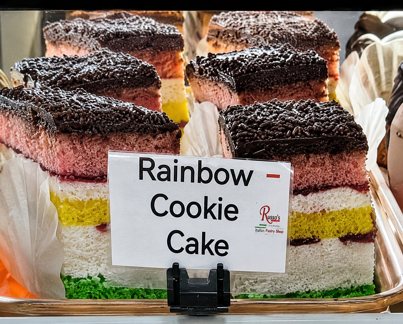 Rainbow Cookie Cake